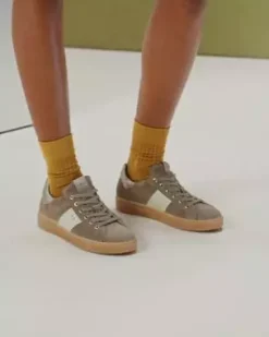 Sneakers Uomo in Camoscio e Pelle