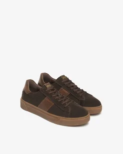 Sneakers Uomo in Camoscio e Pelle