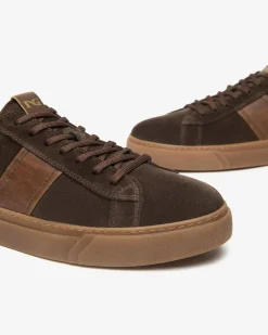 Sneakers Uomo in Camoscio e Pelle