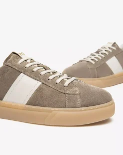 Sneakers Uomo in Camoscio e Pelle