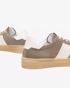 Sneakers Uomo in Camoscio e Pelle