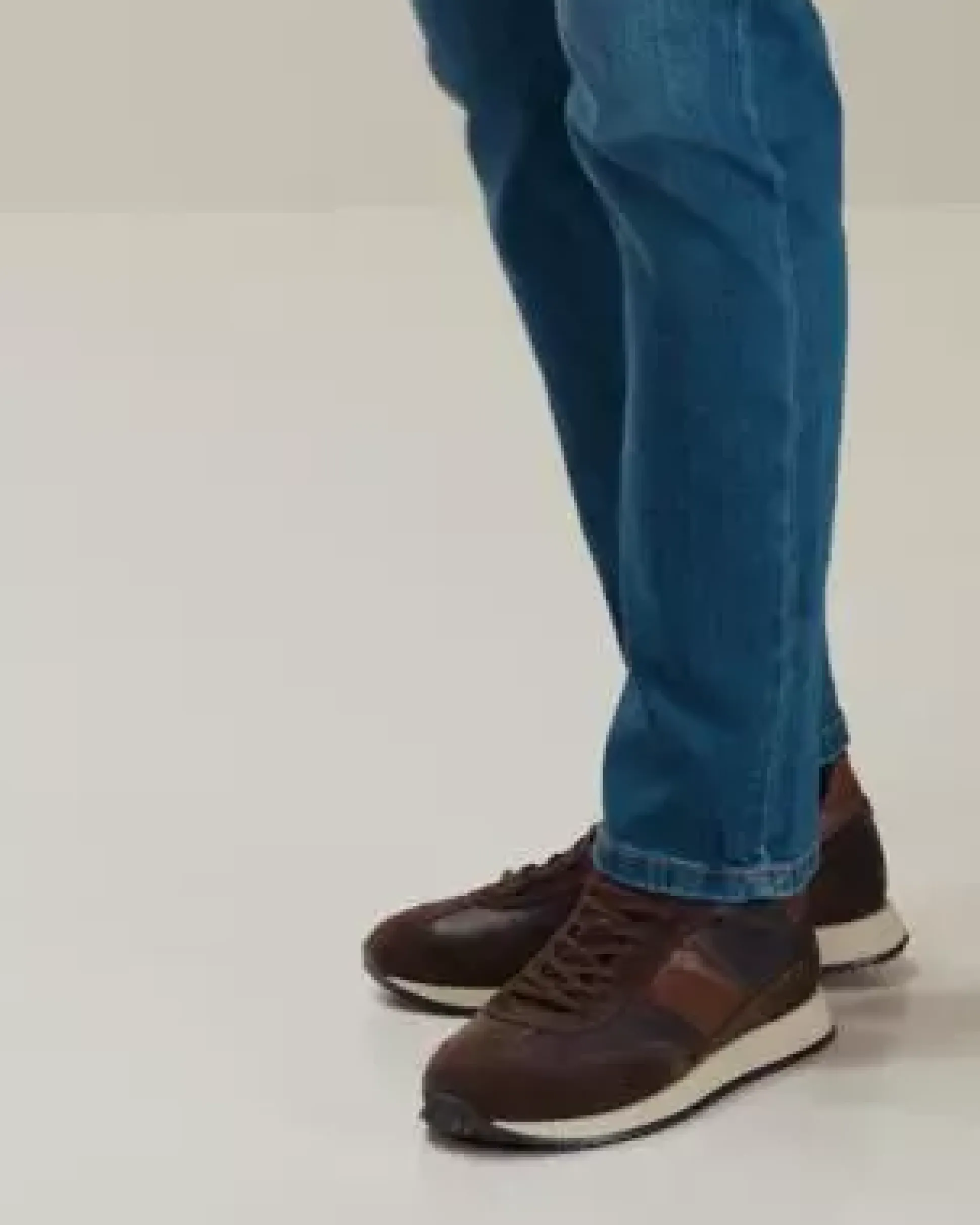 Sneakers Uomo in Pelle e Camoscio