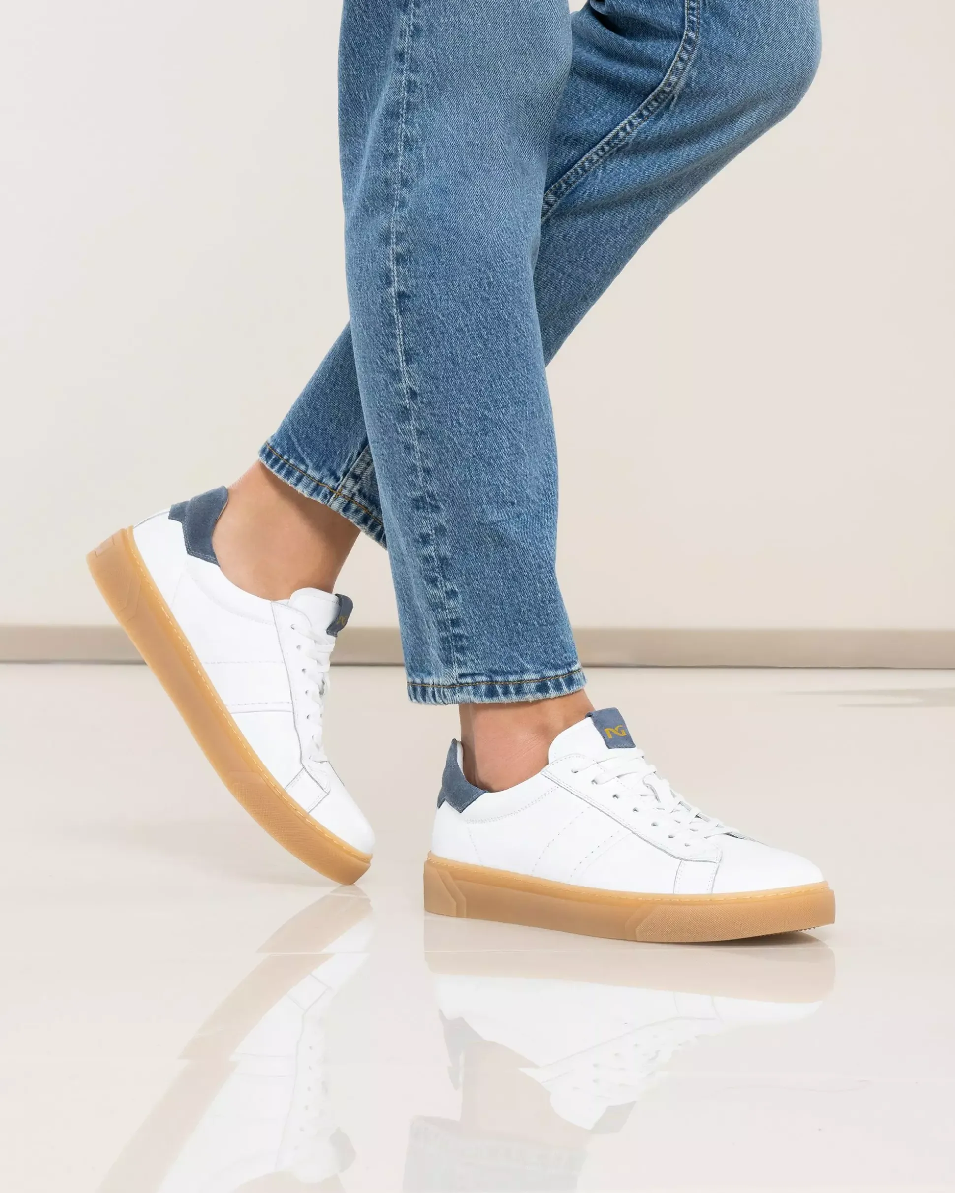 Sneakers Uomo in Pelle e Camoscio