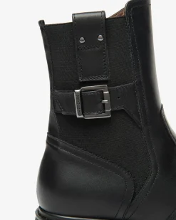 Stivaletti Donna in Pelle e Tessuto