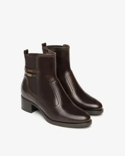 Stivaletti Donna in Pelle e Tessuto