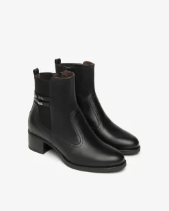 Stivaletti Donna in Pelle e Tessuto
