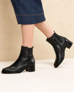 Stivaletti Donna in Pelle e Tessuto