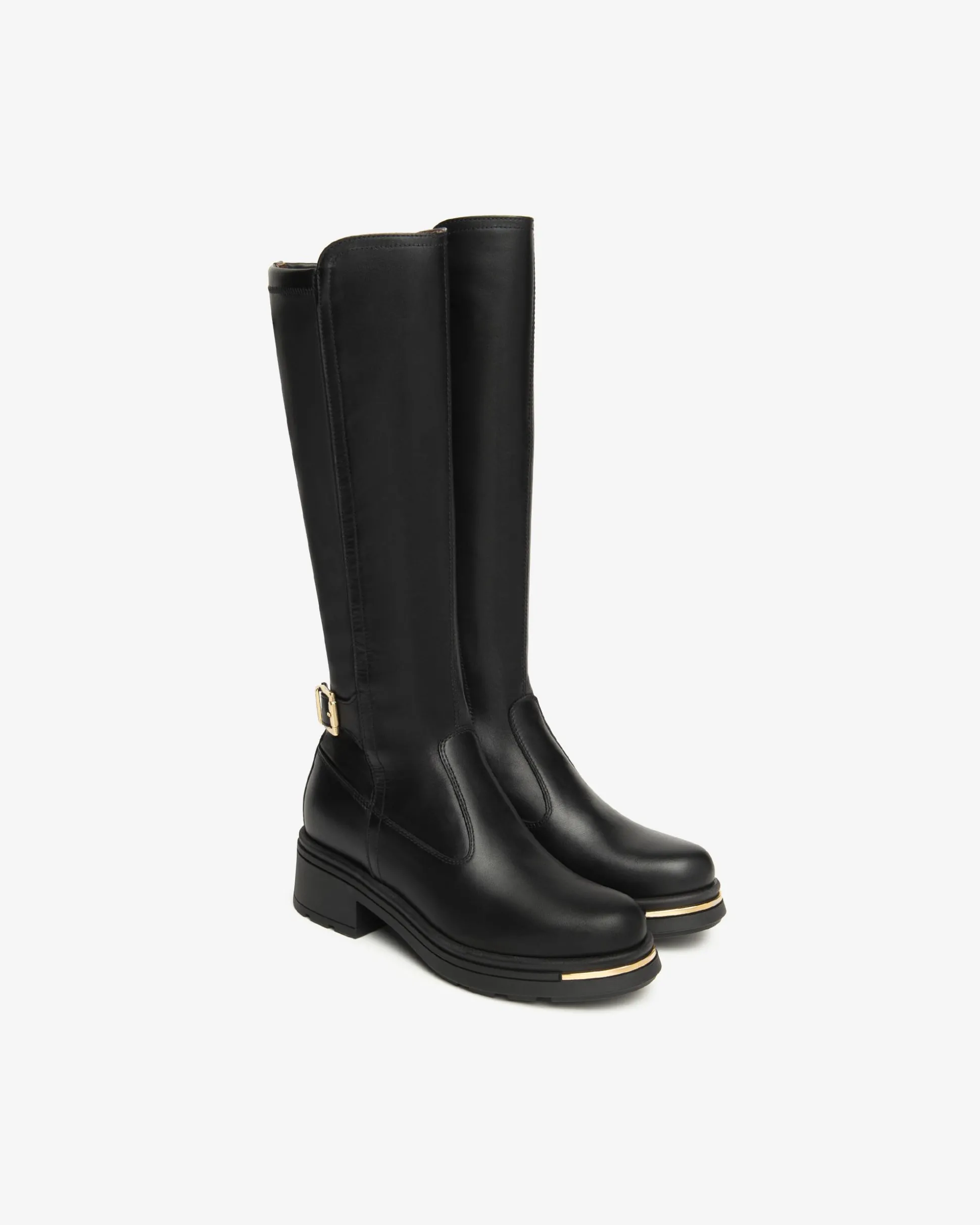 Stivali Donna in Pelle e Materiale Tecnico
