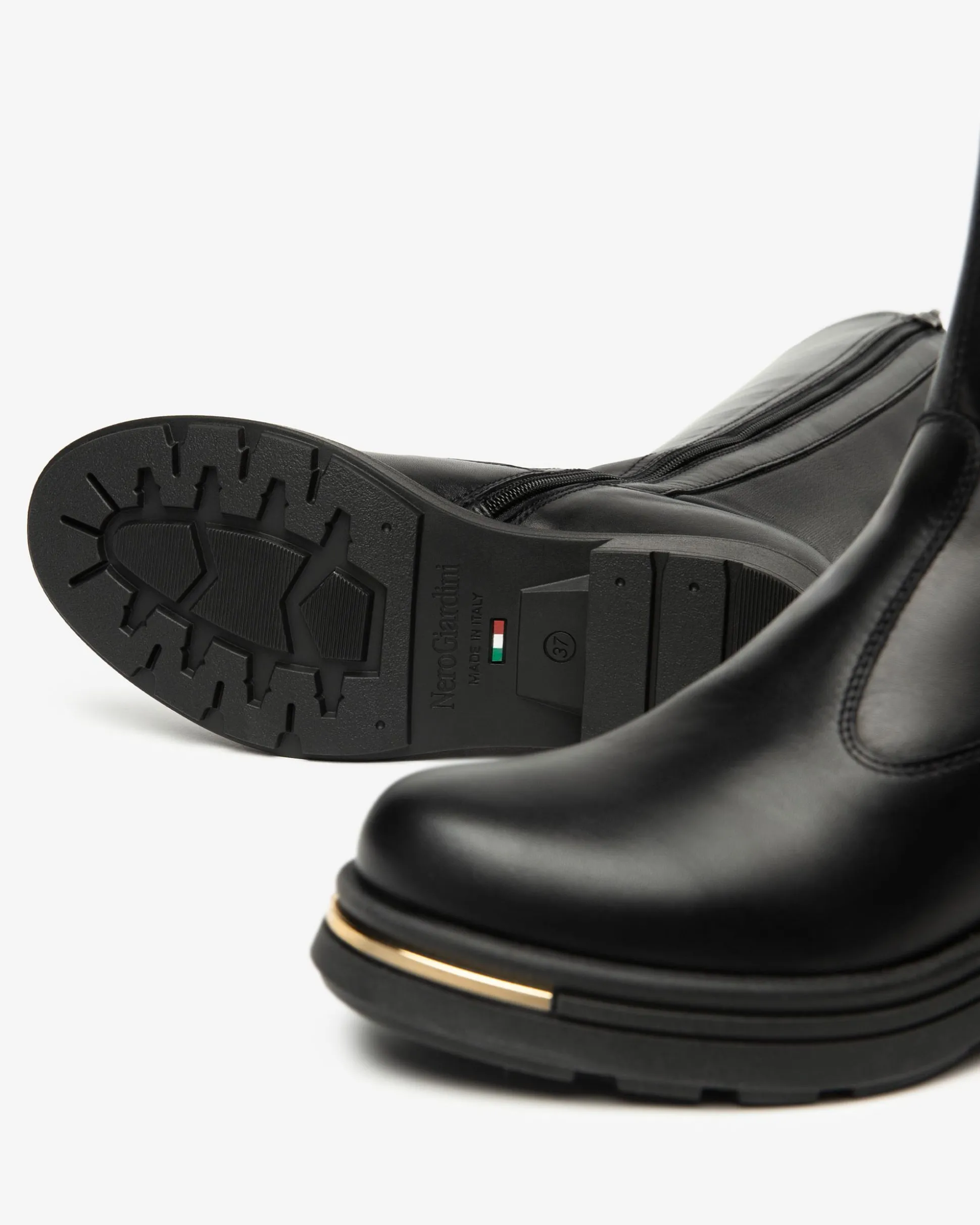 Stivali Donna in Pelle e Materiale Tecnico