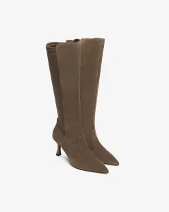 Stivali Donna in Pelle e Materiale Tecnico