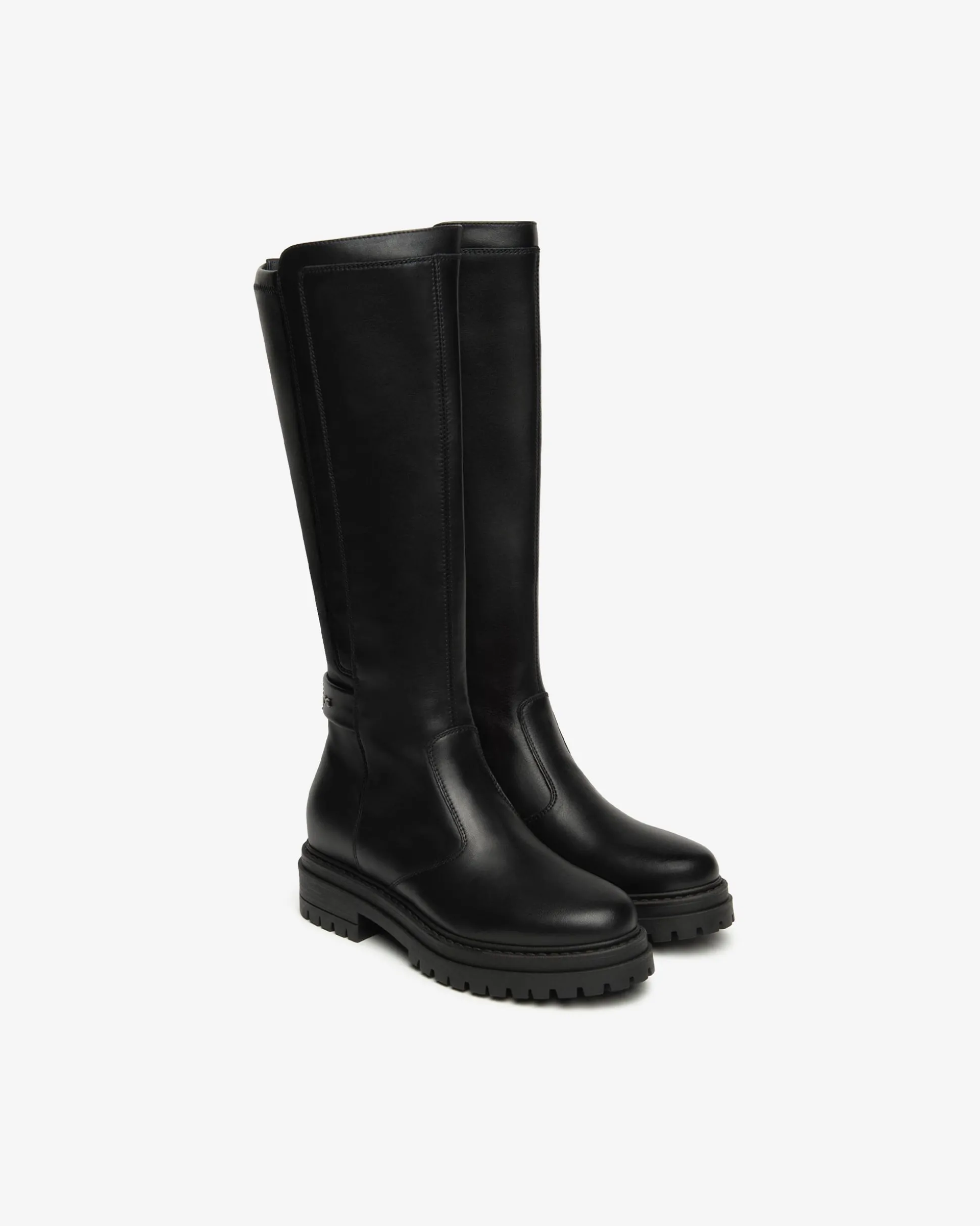 Stivali Donna in Pelle e Materiale Tecnico