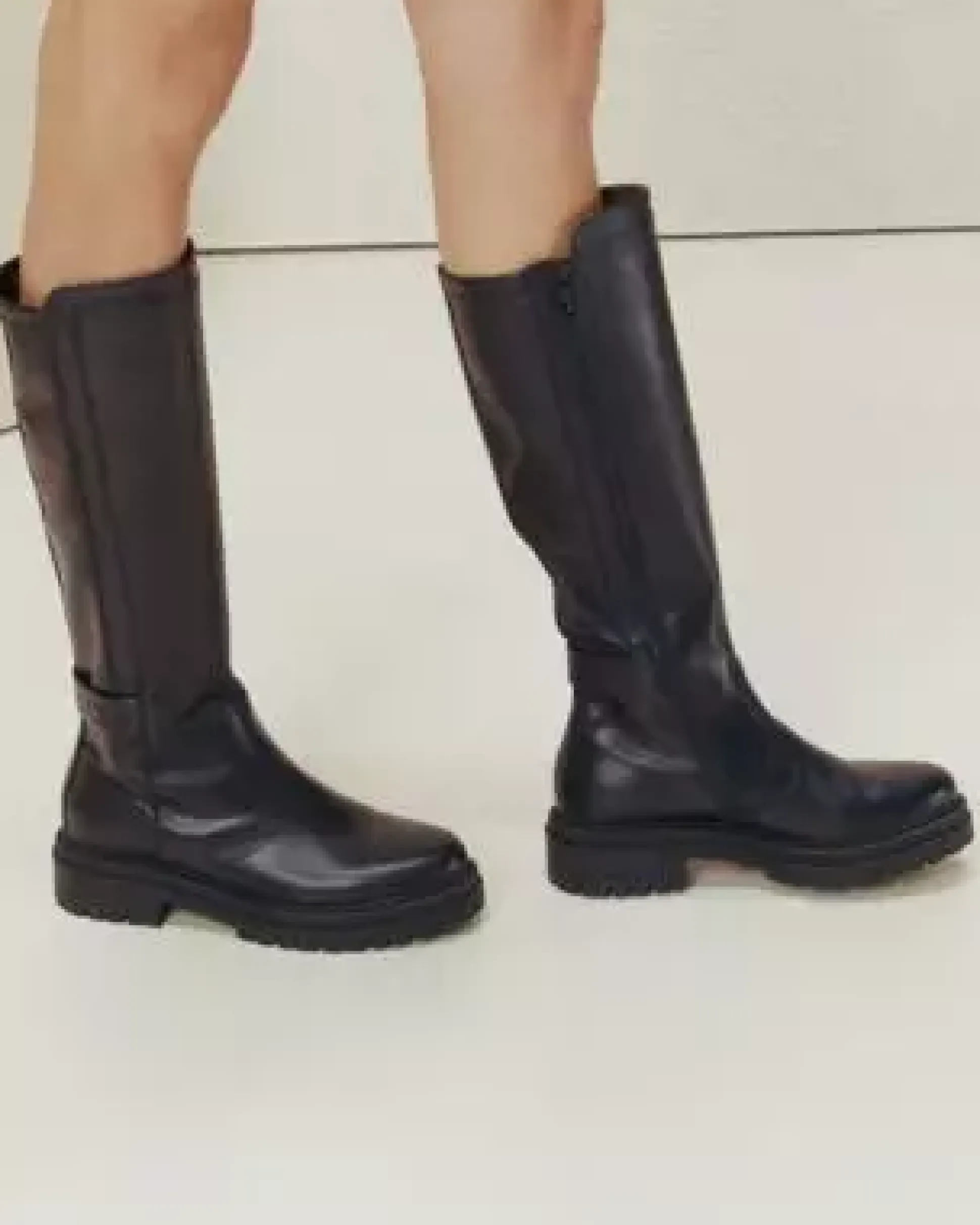 Stivali Donna in Pelle e Materiale Tecnico