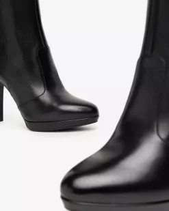 Stivali Donna in Pelle e Materiale Tecnico