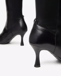 Stivali Donna in Pelle e Materiale Tecnico