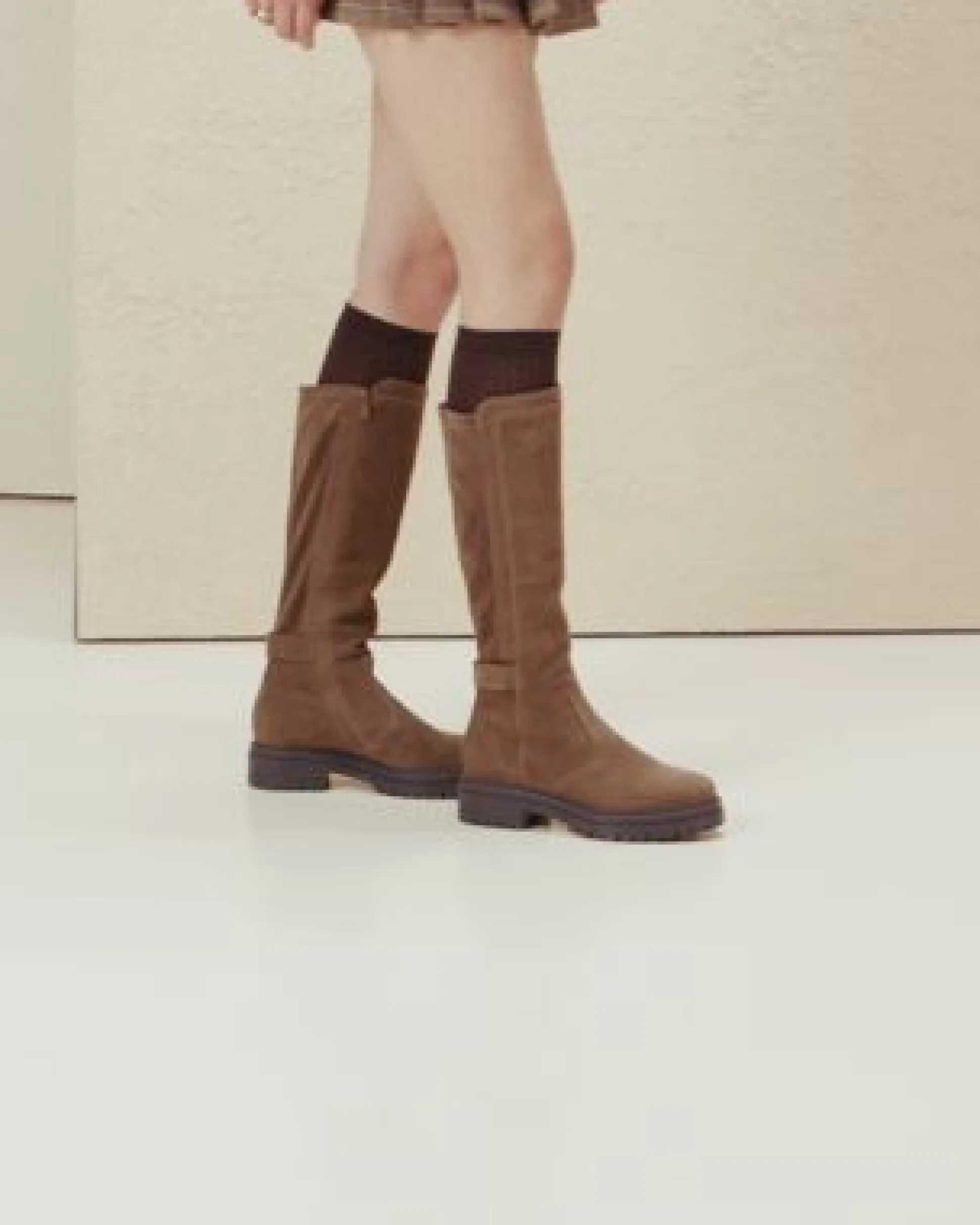 Stivali Donna in Suede e Materiale Tecnico