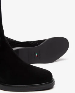 Stivali Donna in Suede e Pelle