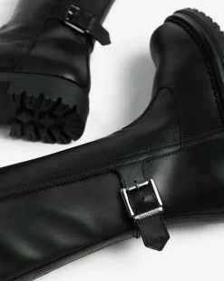 Stivali Teen da Ragazza in Pelle e Materiale Tecnico